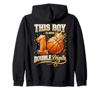 Questo Ragazzo è Ora Il decimo Compleanno di Double Digits Basketball Felpa con Cappuccio