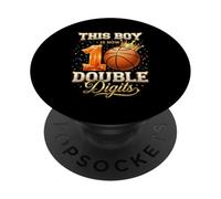 Questo ragazzo è ora il decimo compleanno di Double Digits Basketball PopSockets PopGrip Adesivo
