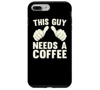 Questo ragazzo ha bisogno di un caffè Umorismo Divertente amante della caffeina Vintage Custodia per iPhone 7 Plus/8 Plus