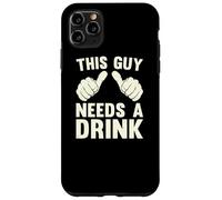Questo ragazzo ha bisogno di un drink Divertente Bere alcol Umorismo Vintage Custodia per iPhone 11 Pro Max