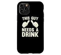 Questo ragazzo ha bisogno di un drink Divertente Bere alcol Umorismo Vintage Custodia per iPhone 11 Pro