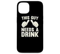 Questo ragazzo ha bisogno di un drink Divertente Bere alcol Umorismo Vintage Custodia per iPhone 13