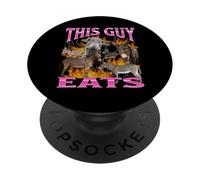 Questo ragazzo mangia una divertente grafica bootleg meme offensive PopSockets PopGrip Adesivo
