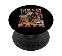Questo ragazzo mangia una divertente grafica bootleg meme offensive PopSockets PopGrip Adesivo