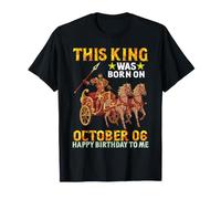 Questo re è Nato Il 06 Ottobre Buon Compleanno a Me Te Maglietta