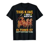 Questo re è Nato Il 07 Ottobre Buon Compleanno a Me Te Maglietta