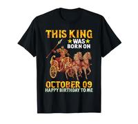 Questo re è Nato Il 09 Ottobre Buon Compleanno a Me Te Maglietta