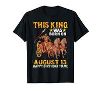 Questo re è Nato Il 13 Agosto Buon Compleanno a Me Te Maglietta