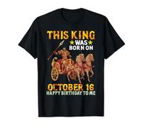Questo re è Nato Il 16 Ottobre Buon Compleanno a Me Te Maglietta
