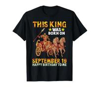 Questo re è Nato Il 19 Settembre Buon Compleanno a Me Te Maglietta