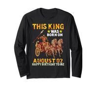 Questo re è Nato Il 2 Agosto Buon Compleanno a Me e a Te Maglia a Manica