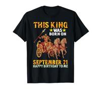 Questo re è Nato Il 21 Settembre Buon Compleanno a Me Te Maglietta