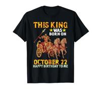 Questo re è Nato Il 22 Ottobre Buon Compleanno a Me Te Maglietta