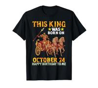 Questo re è Nato Il 24 Ottobre Buon Compleanno a Me Te Maglietta
