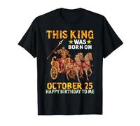 Questo re è Nato Il 25 Ottobre Buon Compleanno a Me Te Maglietta