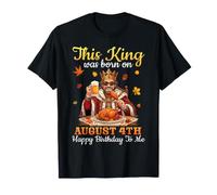 Questo re è Nato Il 4 Agosto Buon Compleanno a Me Drink Maglietta