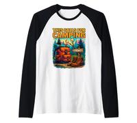 Questo Richiede Campeggio Serenity Forest Hiking Adventure Vibe Maglia con Maniche Raglan