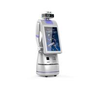 Questo robot di ricezione intelligente offre supporto multilingue, navigazione ad alta precisione e connettività a doppia rete, rendendolo adatto per hotel di fascia alta e sale conferenze aziendali.