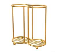 Questo scaffale in metallo fornisce una soluzione intelligente per riporre bicchieri d'acqua e bicchieri usa e getta ordinatamente senza forare (oro (oro (doppia cornice)