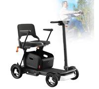 Questo Scooter Elettrico Pieghevole, Compatto E Portatile A Quattro Ruote È Adatto All'uso Domestico E In Viaggio E Può Essere Utilizzato Anche Dagli Adulti. White,10A