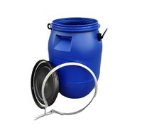 Questo Secchio da 50 Litri in plastica per Alimenti, con Coperchio ermetico e Robusto meccanismo di Chiusura, è Ideale per la conservazione dell'Acqua in Caso di Emergenza ed è Perfetto per
