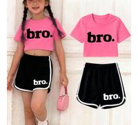 Questo set da 2 pezzi include una maglietta corta casual con stampa a lettere e scollo rotondo e un paio di pantaloncini sportivi casual. Molto adatto per l'estate, per lo shopping, feste, sport, viag