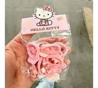 Questo set di 10 elastici per capelli Hello Kitty un design 3D del personaggio , per aggiungere un tocco a acconciature come code e . Un must-have per i fan di Hello Kitty e un regalo a sorpresa .