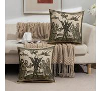 Questo set di federe per cuscini da tiro con arte popolare gotica aggiungerà un tocco di mistero alla tua casa! La federa presenta splendidi motivi artistici gotici, rendendola una scelta ideale per g