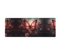 Questo tappetino per tastiera e mouse Fantasy Flower Butterfly da 30,5 x 80 cm, è progettato per computer, console, uffici ed è adatto anche per giochi e studio.