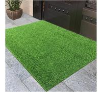 Questo Tappeto in Erba Sintetica, Erba Artificiale di Alta qualità per Uso Interno ed Esterno, con Altezza del Pelo di 0,7 cm, è Ideale Come zerbino per Giardino e Cortile, con Dimensioni di