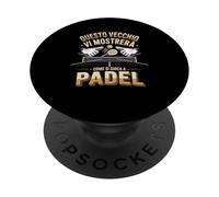 Questo Vecchio Vi Mostrerà Come Si Gioca A Padel Campo PopSockets PopGrip Adesivo