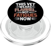 Questo veterinario indossa flanella non affatica ora Veterans Day PopSockets PopGrip per MagSafe