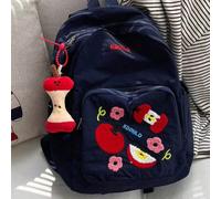 Questo zaino ricamato con mela fresca è una borsa multifunzionale piccola, perfetta per studenti, pendolari e uscite casual. Il vano principale spazioso può facilmente ospitare laptop, libri di testo,