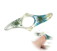 Quesuc 1 Pezzo Anello Per Pollice Segnalibro Fermapagine Con Fiori Secchi In Plastica Come Segnalibro E Accessorio Lettura Per Insegnanti E Appassionati Di Libri Transparent