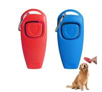 Quesuc 2 Pezzi Clicker Per Cani Clicker Addestramento Clicker Con Fischietto 2 In 1 Clicker Plastica Per Addestratori Animali Domestici Gatti Addestramento Richiamo Rosso Bl