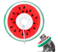 Quesuc Collare Protettivo Morbido Per Gatti Collare Regolabile A Cono Di Recupero Per Gattini Cuccioli,Collo Elisabettiano Per Evitare Di Leccare Mordere Dopo L'Intervento Chirurgico -Melone