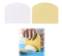 Quesuc Tarocco Per Impasti Pasta Pizza - 2P 12X9.3Cm Anti Scivolo Spigolo Vivo & Angoli Flessibile In Plastica Tagliapasta, Raschietto Taglia Torte Pane Verdure - Set Di Utensili Per Modellare