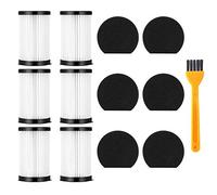 Queta 6 Filtri e 6 Spugne per Aspirapolvere Ariete Handyforce 2761 2759, Moosoo D600, con 1 Spazzolino di Pulizia
