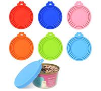 Queta Confezione da 6 coperchi per alimenti per animali. Coperchio in silicone, tappo elastico in scatola per lattine.