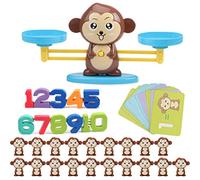 Queta Giochi Conteggio Bilancia, Montessori Bilancia per Bambini Gioco Educativo per Sviluppare Intelligenza e Coordinazione Occhio-Mano(Set di 60 Pezzi)