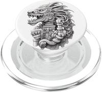 Quetzalcoatl Aztec Dio Piumato Serpente Grafico Kukulkan PopSockets PopGrip per MagSafe