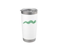 Quetzalcoatl/Azteco Serpente piumato Mitologia Design Bicchiere termico in acciaio inox doppia parete