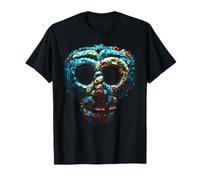 Quetzalcoatl Maschera Azteca Mosaico Turchese Maglietta