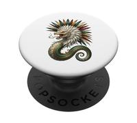 Quetzalcoatl Serpente Piumato Mitologia azteca Arte Messico PopSockets PopGrip Adesivo