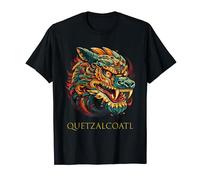Quetzalcoatl Serpente Piumato Ouroboros Dio azteco Maya Maglietta