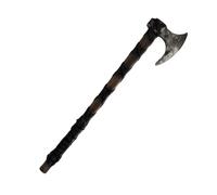 QUETZALCOATLUS PU Foam Viking Age Middle Ages Medieval Hand Axe Weapon Toy Adult Toy for Berserker Soldier Warrior Costume Battle Play Halloween Cosplay LARP