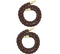 Queue Barrier Rope - Corda di canapa intrecciata da 1,5 m per ristoranti e teatri, resistente, disponibile in giallo, rosso, nero, blu, bianco, grigio - soluzione per il controllo della folla