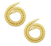 Queue Barrier Ropes,Set Of 2 Stanchion Rope Crowd Control, 3/4/5/6/7/8/9/10/11/13/15 Feet Long, Heavy-Duty Hanging Partition Ropes for Hotels Concerts Car Show(Yellow,8ft/244cm)