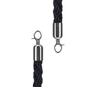 Queue Ber Stanchs con corda di canapa, corde di controllo della folla intrecciate in nero, blu, rosso, marrone e corda da letto da 0,9 a 3 m con hoo per ingresso eventi e hotel