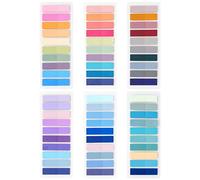 Qufiiry 1200 Pezzi Segnapagina Adesivi, Colorati Segnapagina, Sticky Notes, Linguette Adesive Segnapagina, Foglietti, Segna Pagina per Indice, Classificazione File (Multicolore)